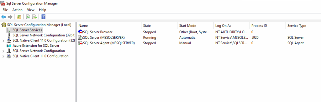 Config Manager Service List
